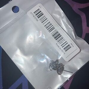 White Stud Earrings